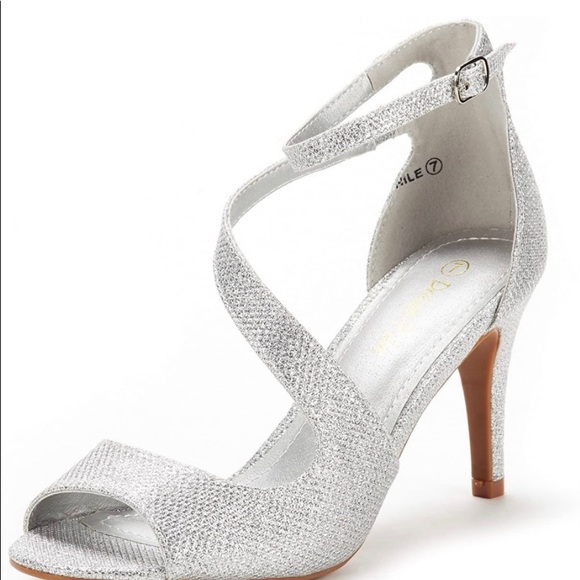 Sz 9.5 DREAM PAIRS Women's NILE Fashion Stilettos Open Toe Pump Heel Sandals - Picture 2 of 6